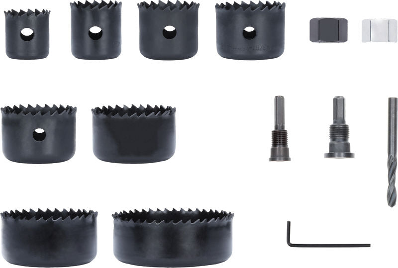 Hole saws, sets Bosch Accessories (Wood and Drywall Arbored Hole Saw Set with Pilot Drill, 22; 25; 29; 35; 38; 44; 51; 68 x 15 mm)