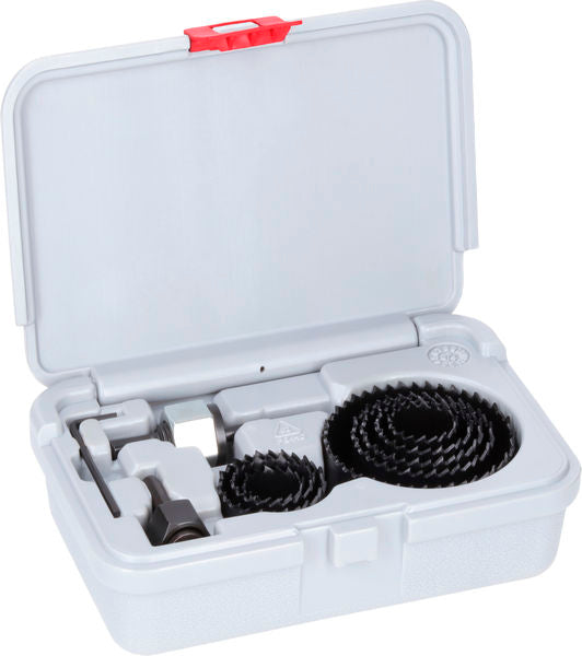 Hole saws, sets Bosch Accessories (Wood and Drywall Arbored Hole Saw Set with Pilot Drill, 22; 25; 29; 35; 38; 44; 51; 68 x 15 mm)