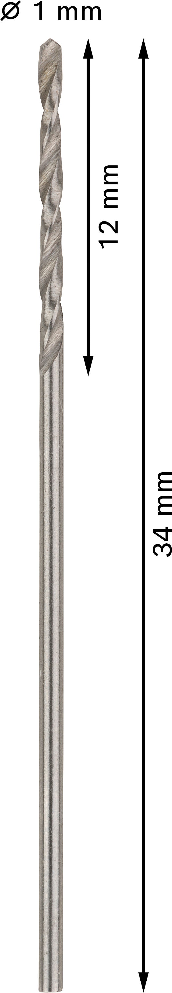 Bosch Twist Drill 1.0 mm HSS-G (10pack)