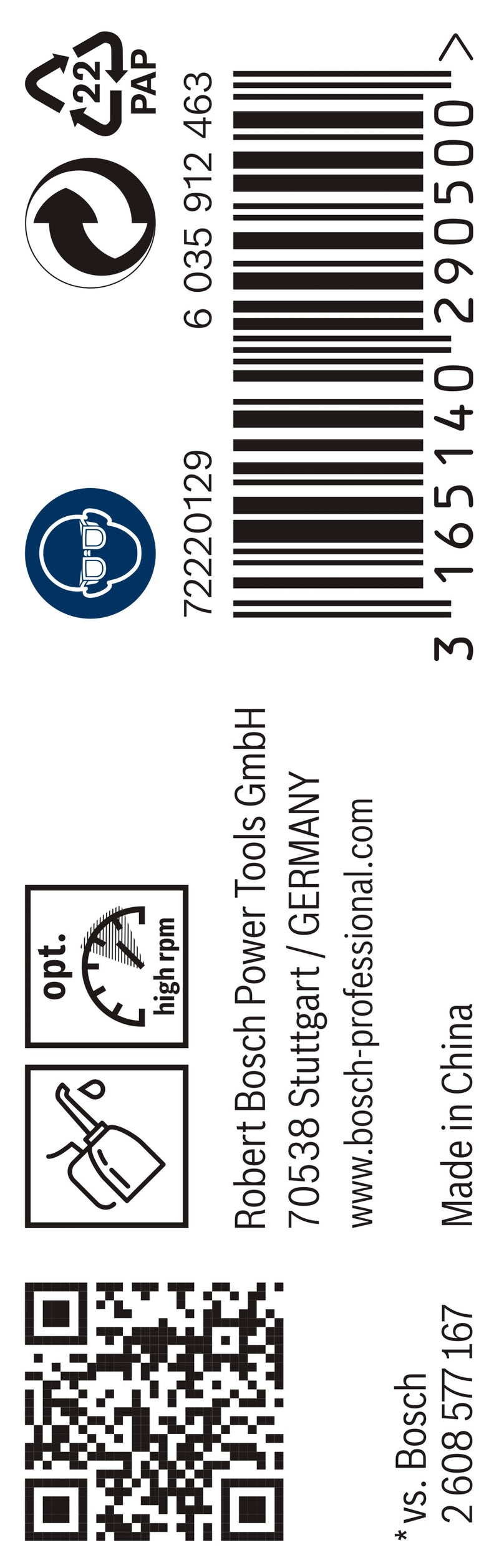 Broca helicoidal Bosch 1,5 mm HSS-G (embalagem de 10)