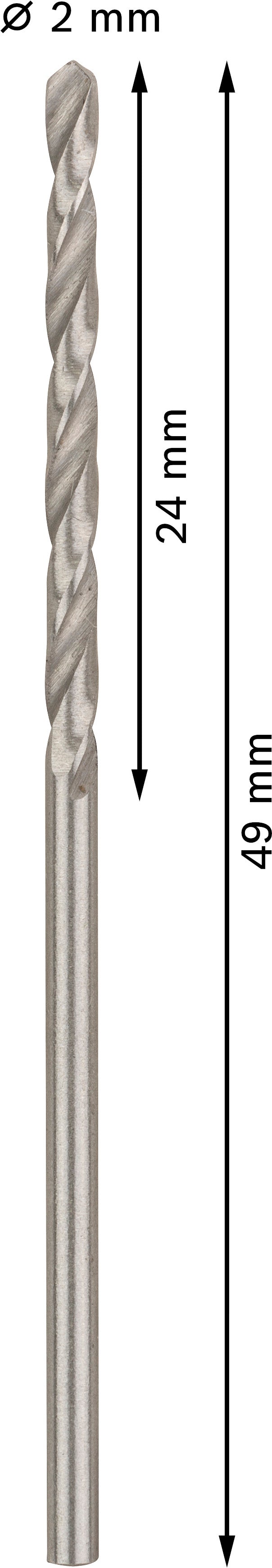 Bosch Twist Drill 2.0 mm HSS-G (10pack)