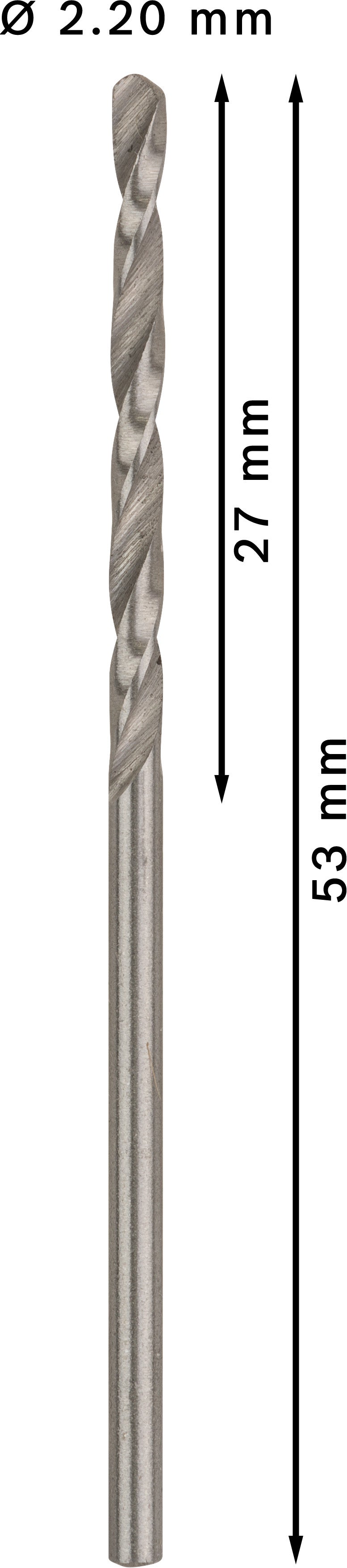 Bosch Twist Drill 2.2 mm HSS-G (10pack)