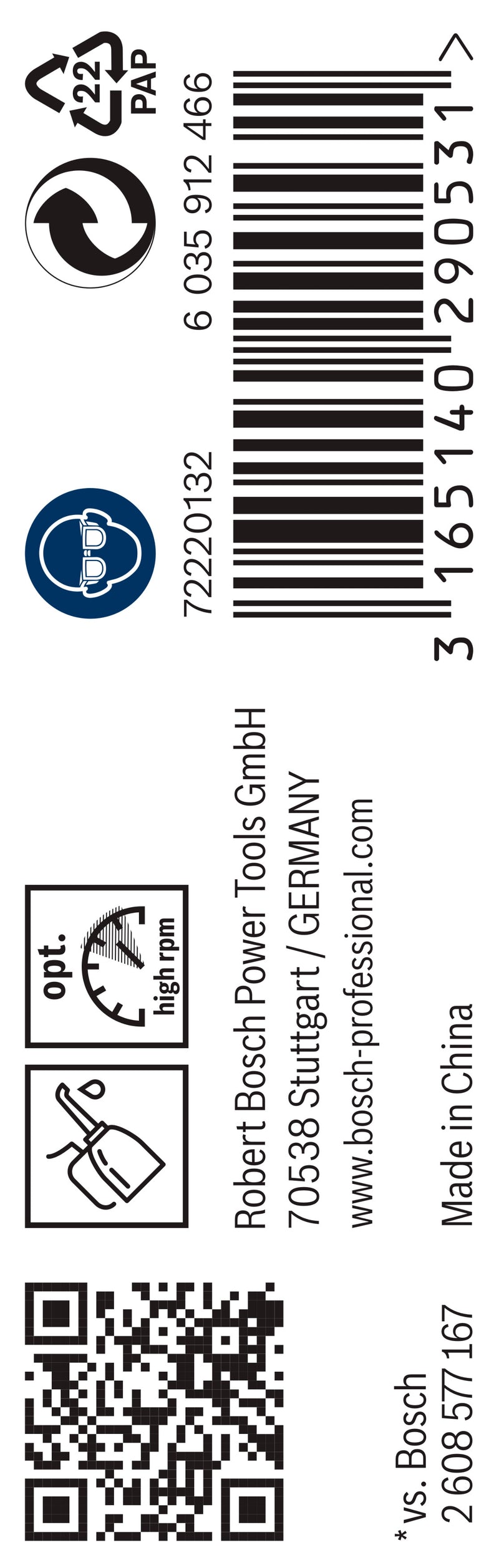 Bosch Twist Drill 2.5 mm HSS-G (10pack)