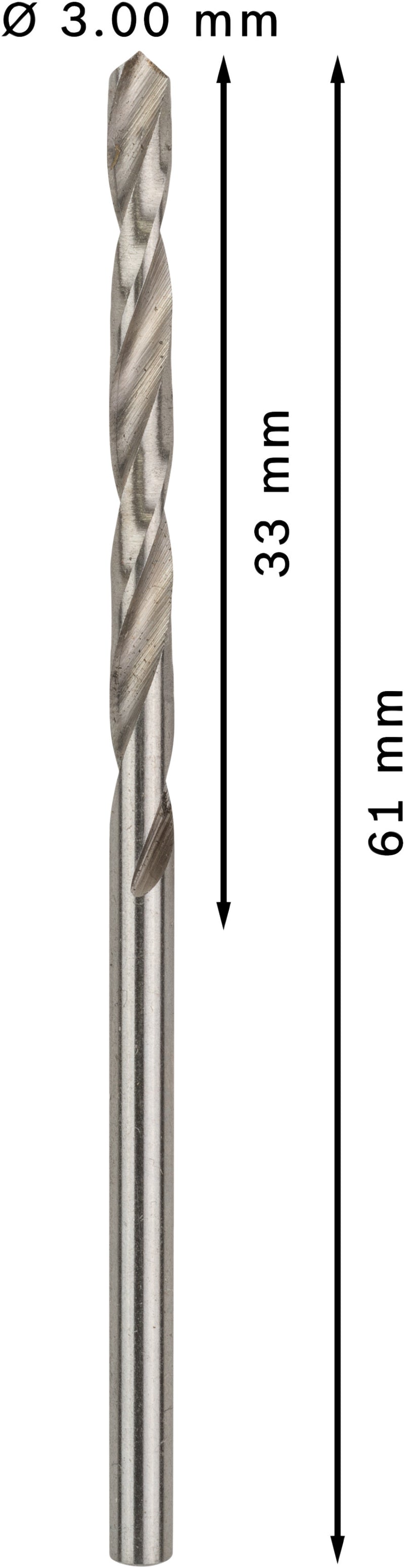 Bosch Twist Drill 3.0 mm HSS-G (10pack)