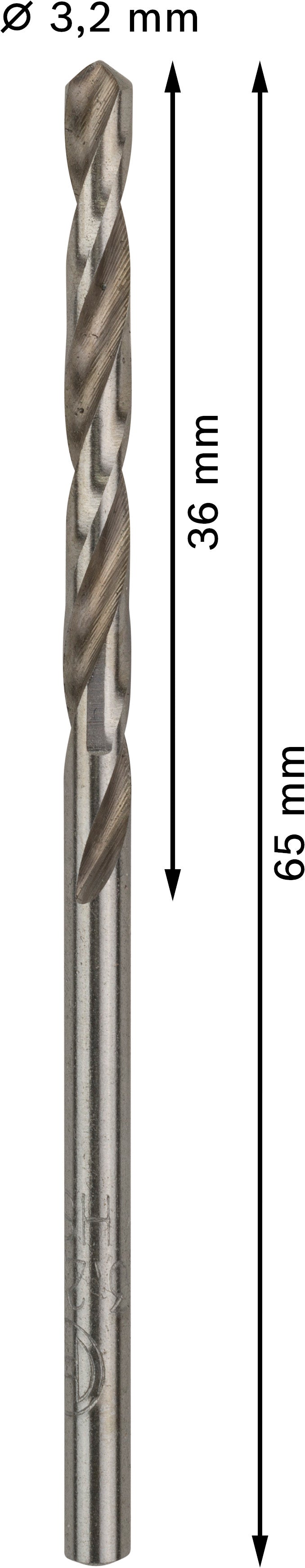 Bosch Twist Drill 3.2 mm HSS-G (10pack)