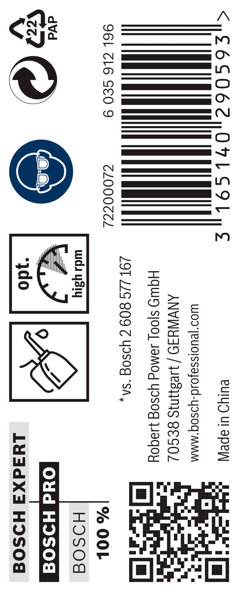 Bosch Twist Drill 4.0 mm HSS-G (10pack)