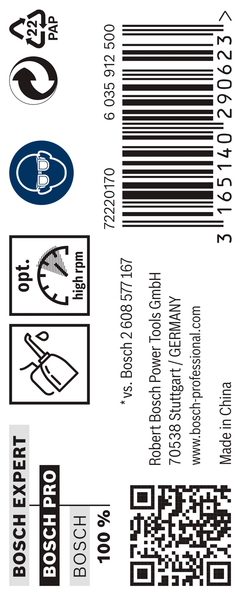 Bosch Twist Drill 5.0 mm HSS-G (10pack)