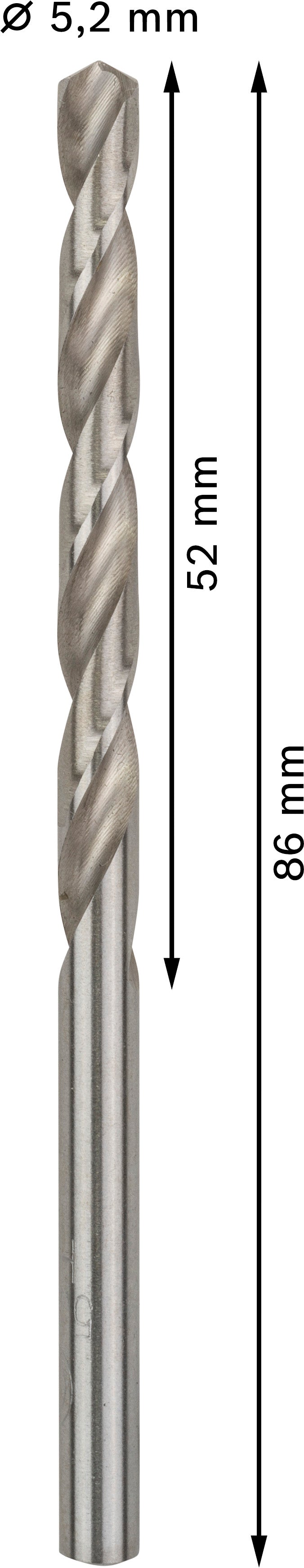 Bosch Twist Drill 5.2 mm HSS-G (10pack)