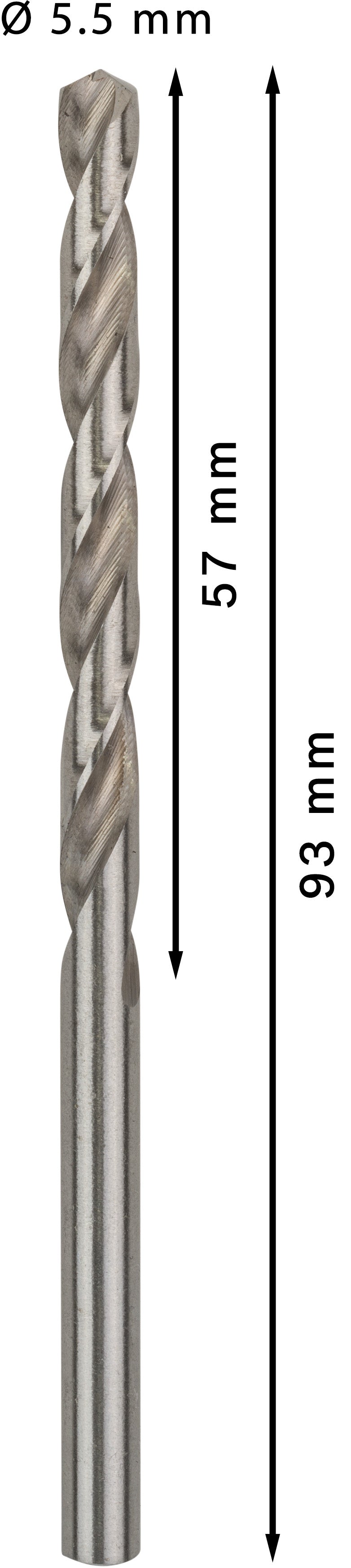 Bosch Twist Drill 5.5 mm HSS-G (10pack)