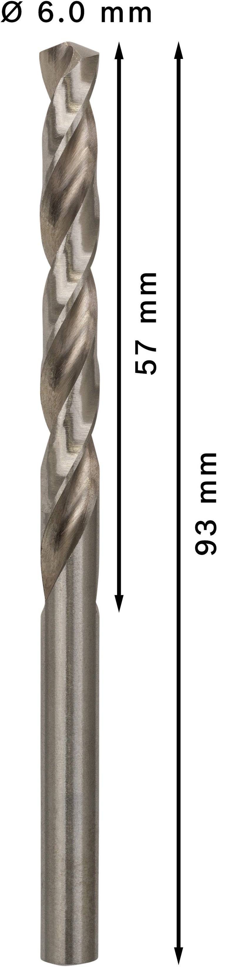 Bosch Twist Drill 6.0 mm HSS-G (10pack)