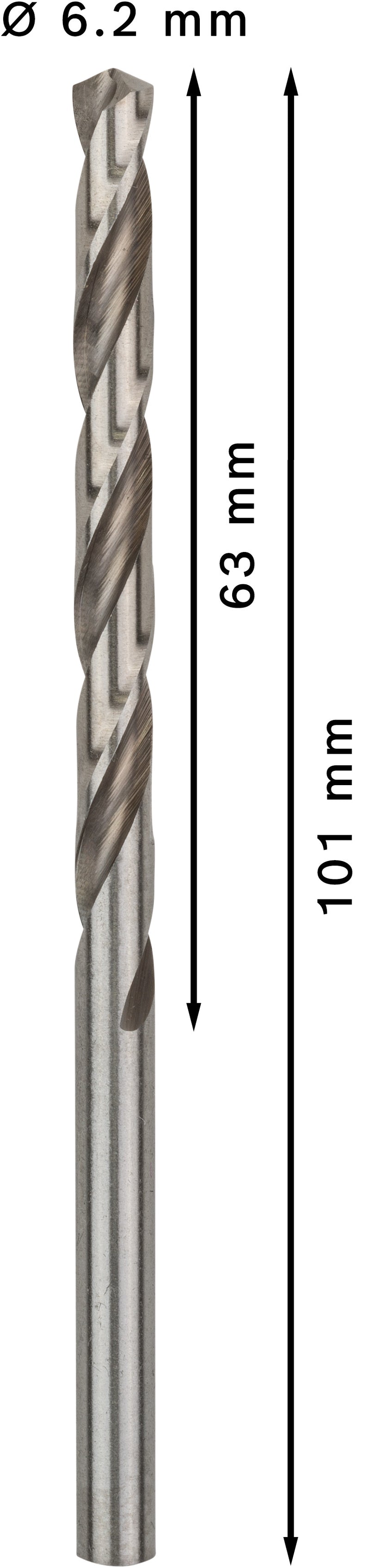 Bosch Twist Drill 6.2 mm HSS-G (10pack)