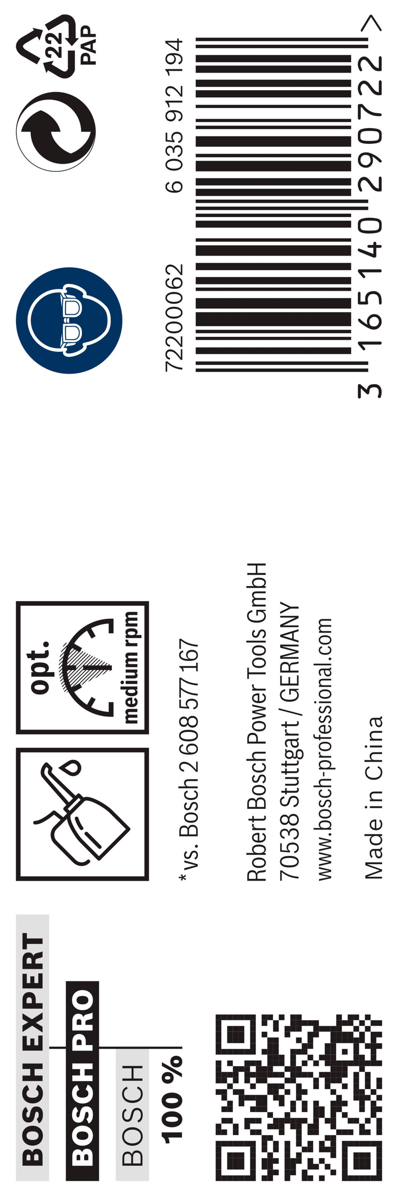Broca helicoidal Bosch de 8,0 mm HSS-G 135 (paquete de 5)