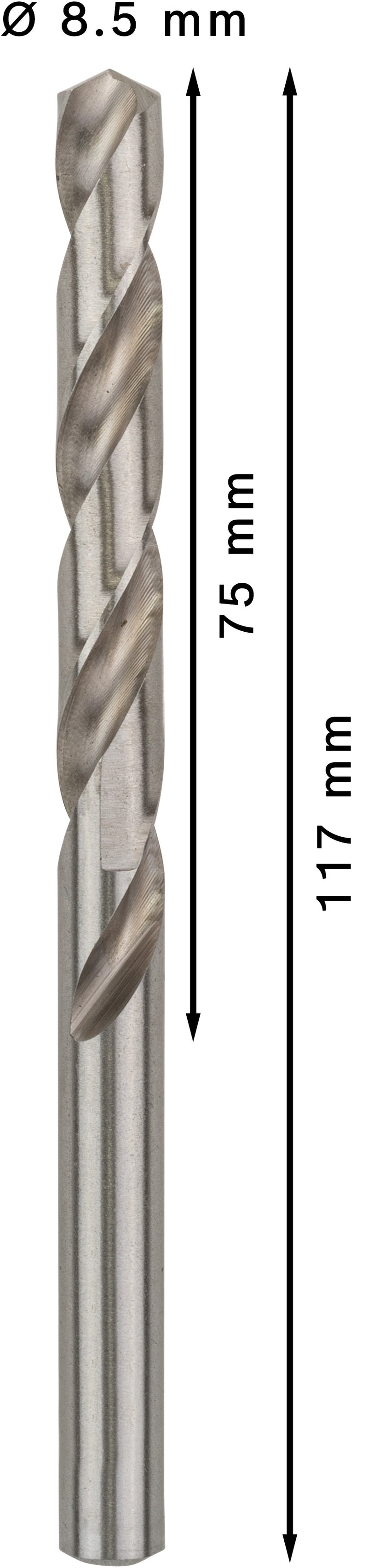 Bosch Twist Drill 8.5 mm HSS-G 135 (5pack)