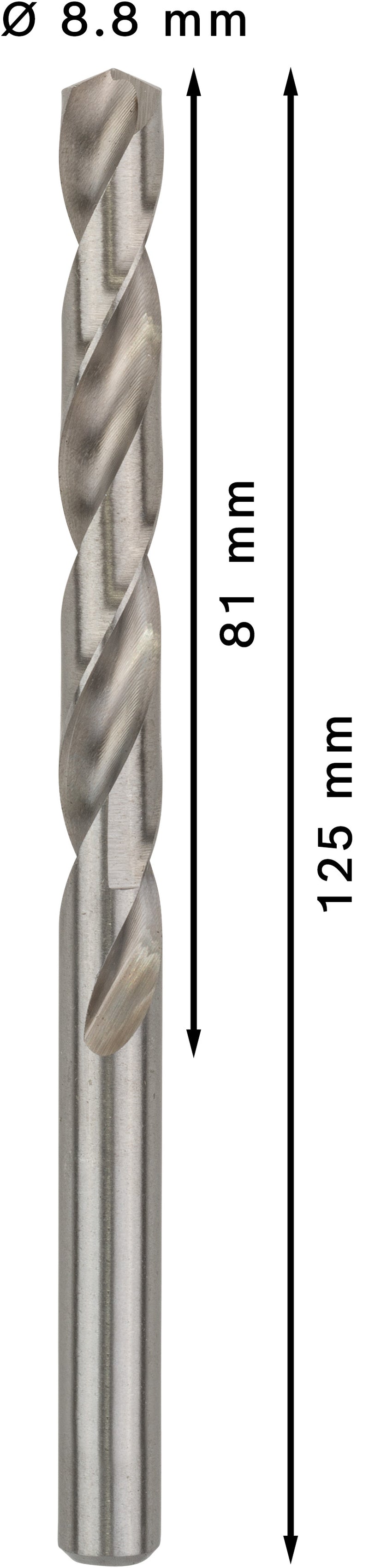 Bosch Twist Drill 8.8 mm HSS-G 135 (5pack)