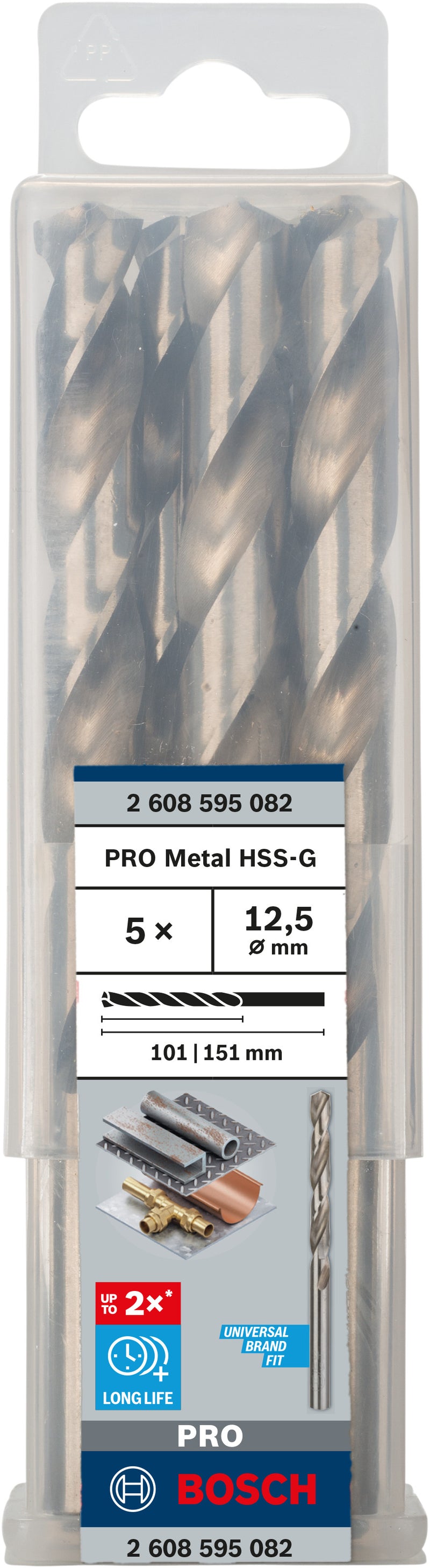 Bosch Twist Drill 12.5 mm HSS-G 135 (5pack)