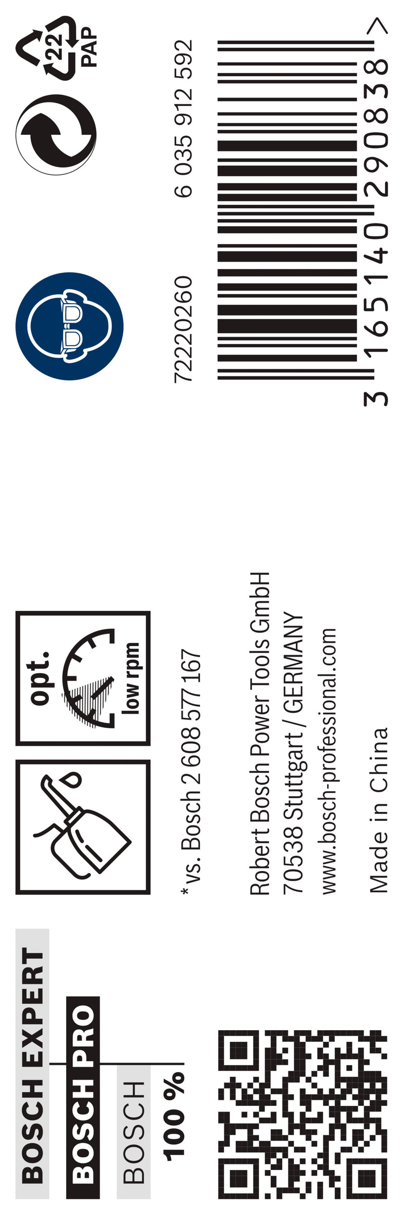 Bosch Twist Drill 13.0 mm HSS-G 135 (5pack)