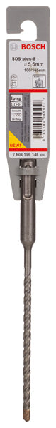 Bosch SDS plus-5 hammer drill bits . 5.5 x 100 x 165 mm