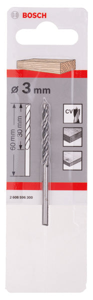 Bosch WOOD DRILL BIT 3MM X 61MM