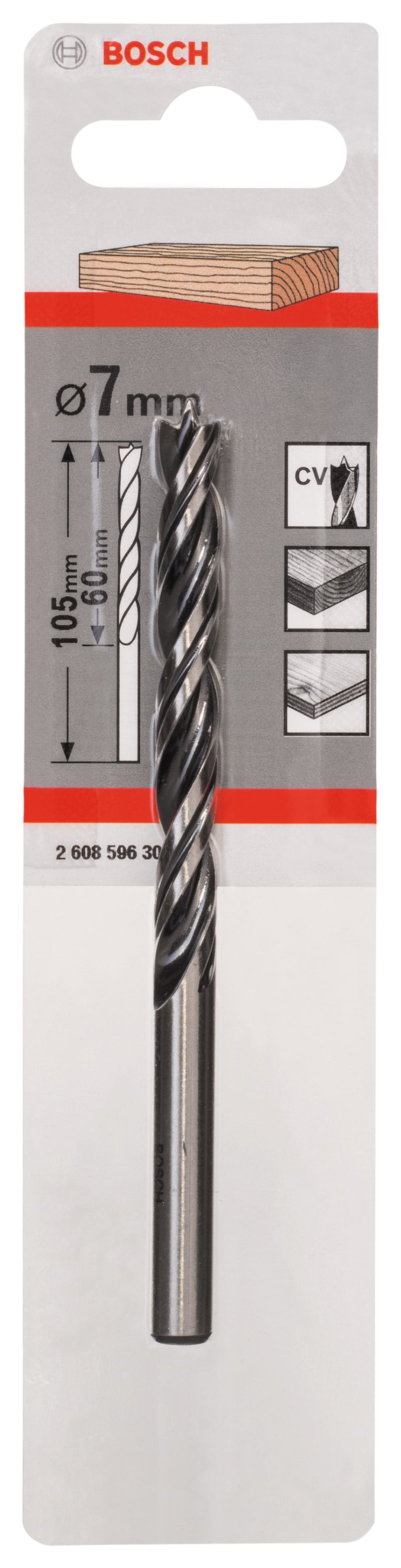 Bosch 7Mm Brad Point Wood Drill Bit