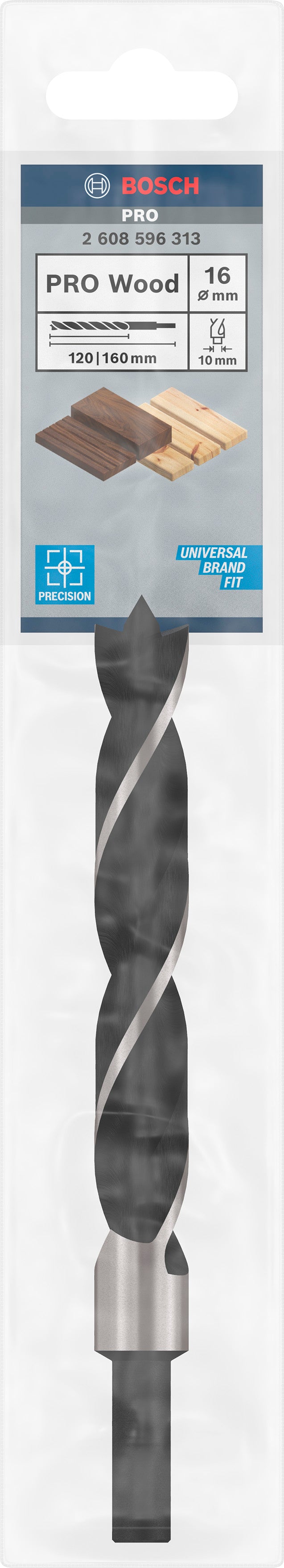 Bosch WOOD DRILL BIT 16MM X 160MM