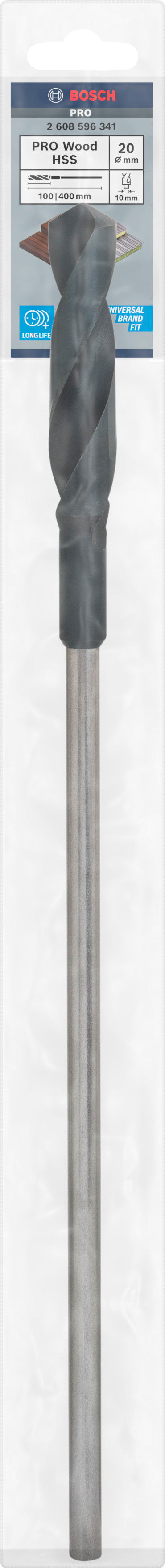 BROCA DE FORMA/INSTALAÇÃO Bosch, 20 mm x 400 mm