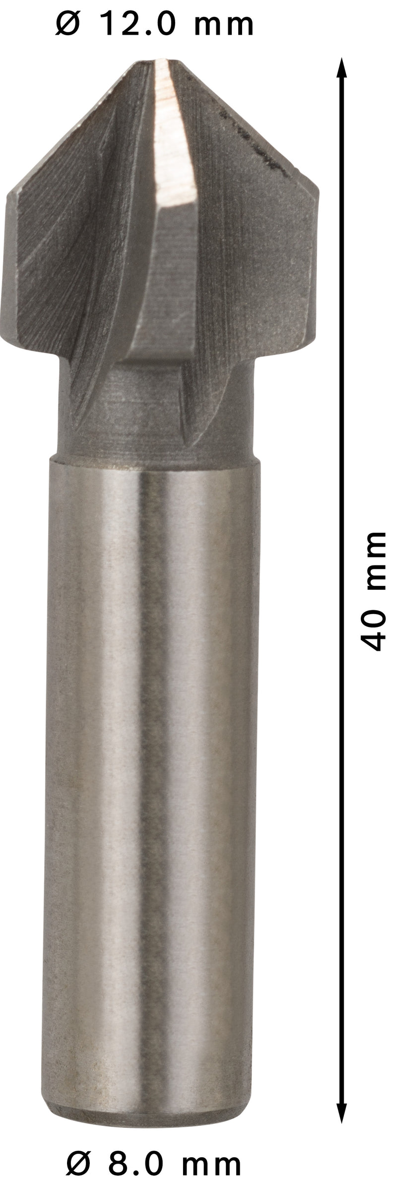 Broca avellanadora HSS de eje redondo Bosch