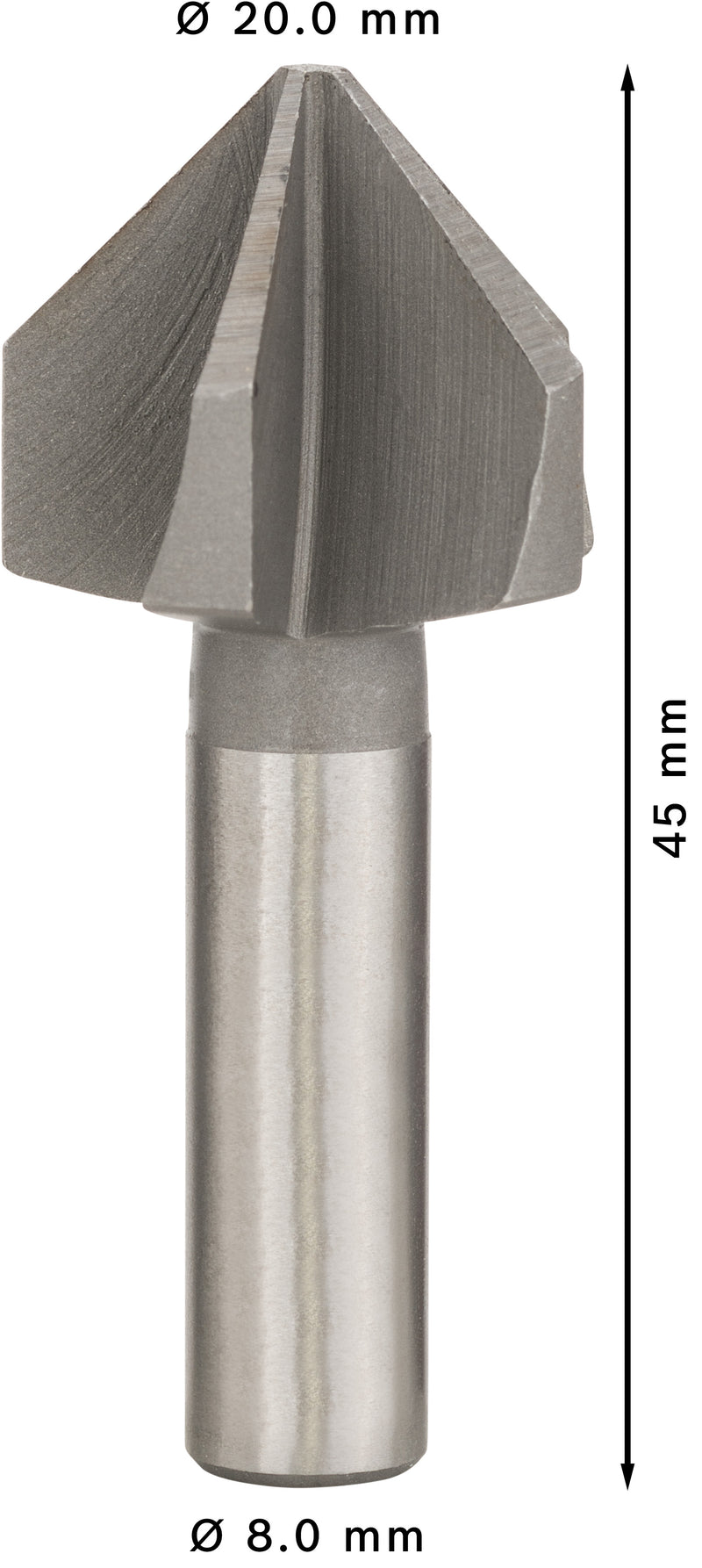 Broca escareadora HSS de eixo redondo Bosch