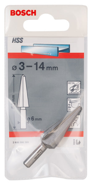 Bosch BROCA CÓNICA PARA CHAPA METÁLICA 3-14 MM