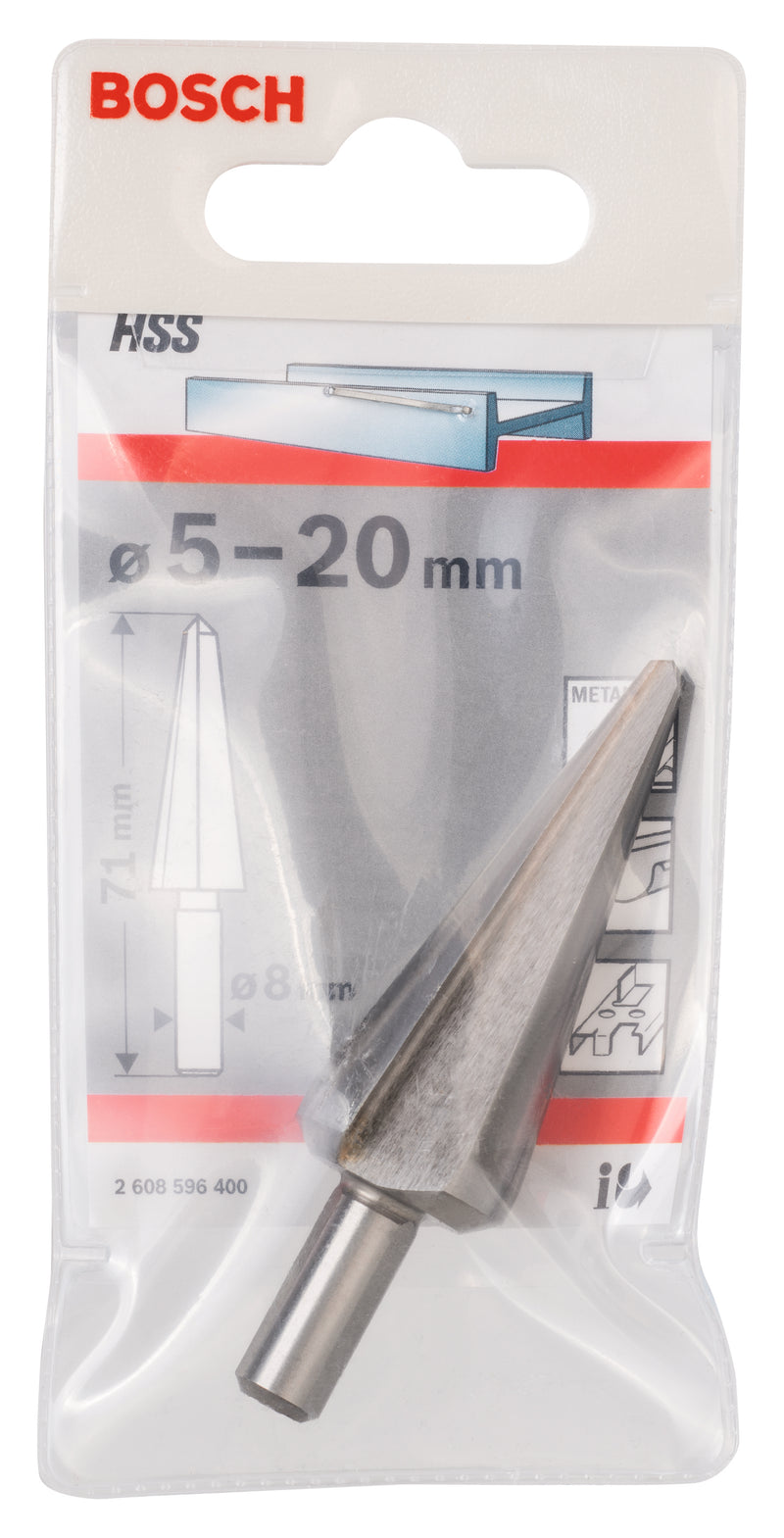 Bosch SHEET METAL CONE BIT 6-20MM