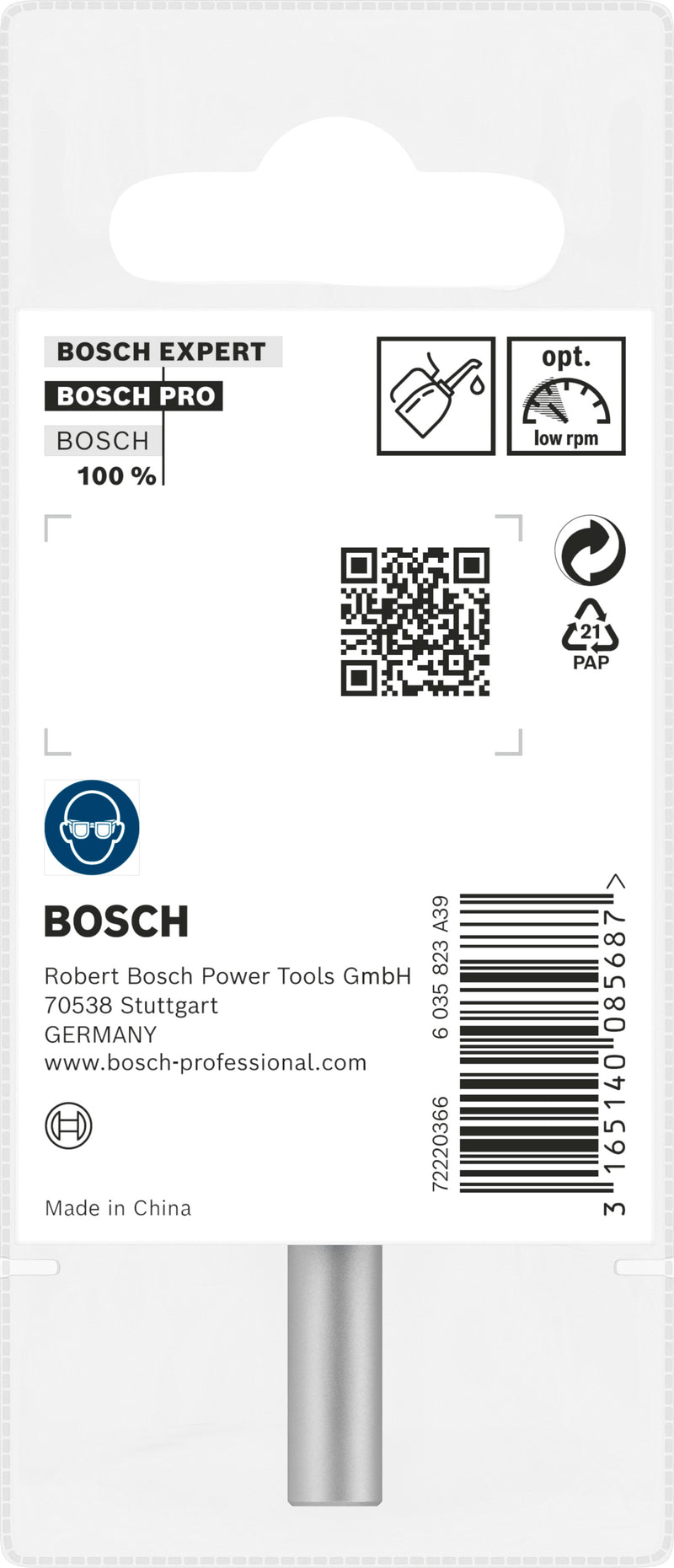 Bosch Countersink Bit, 8mm, M3, 48mm x 6mm