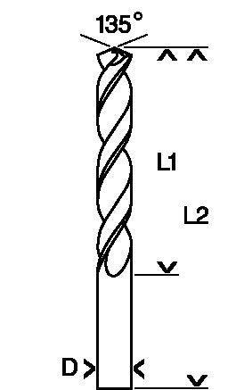 Bosch HSS-TIN WALLETED 3.0MM X 61MM