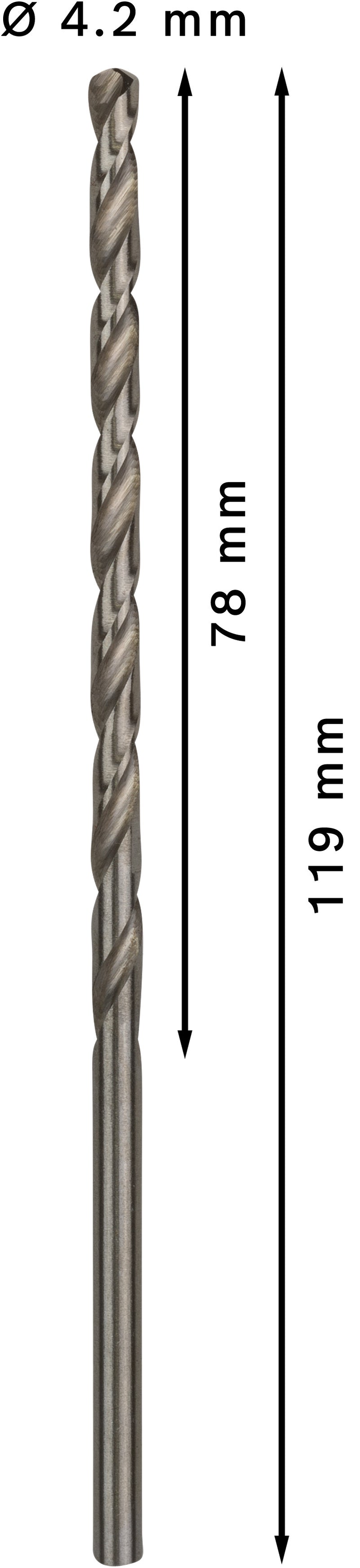 Bosch HSS-G DRILL LONG 4.2MM X 119MM