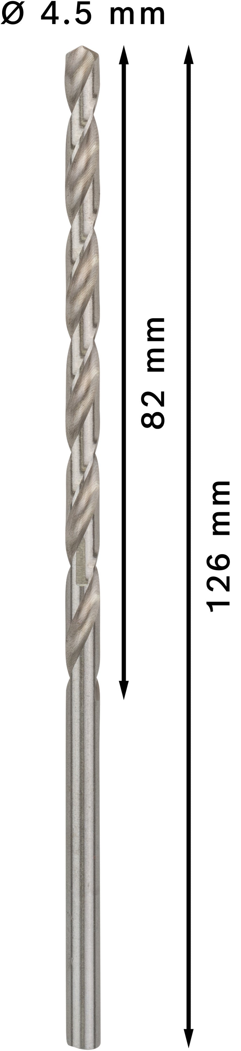 Bosch HSS-G DRILL LONG 4.5MM X 126MM
