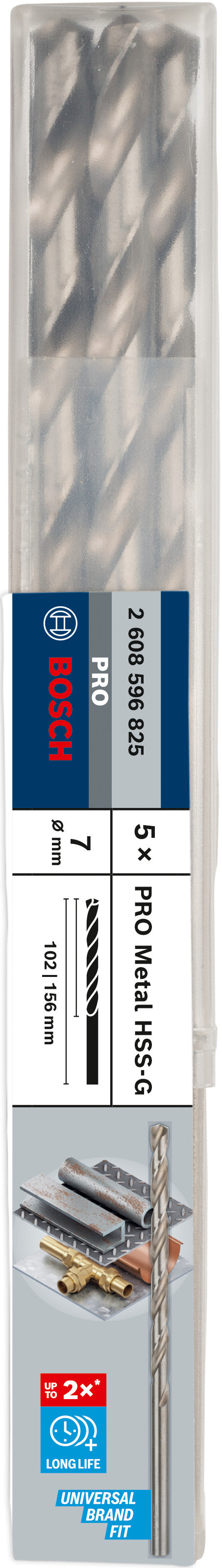 Bosch HSS-G DRILL LONG 7.0MM X 156MM