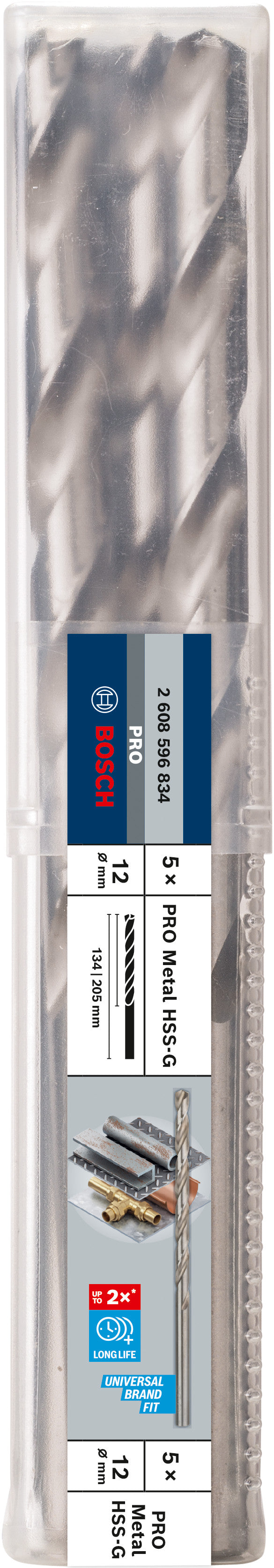 Bosch HSS-G DRILL LONG 12MM X 205MM