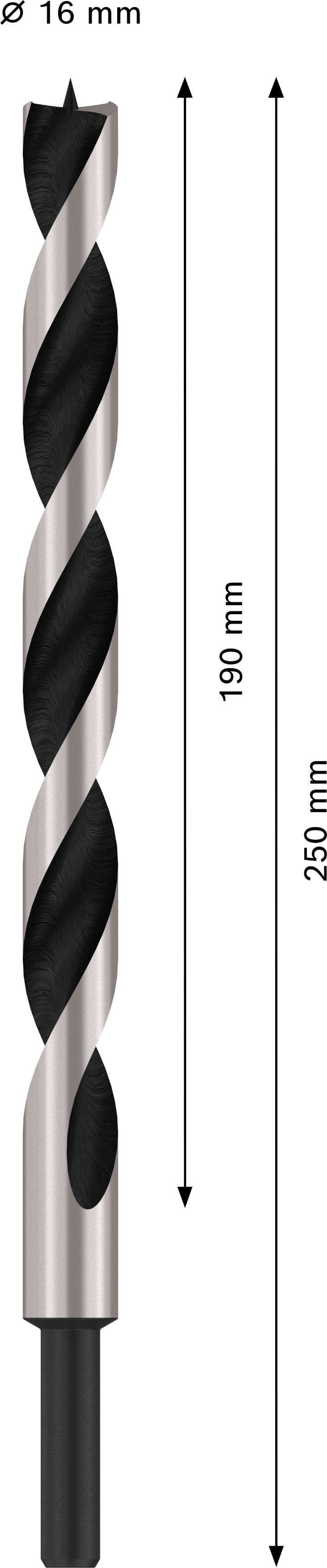 Broca para madeira Bosch Machine 16x250mm