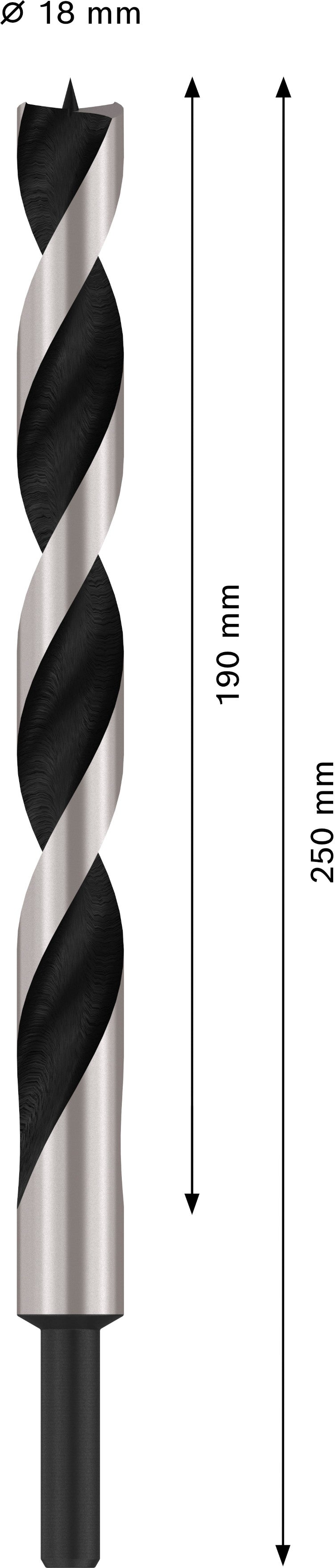 Broca para madeira Bosch Machine 18x250mm