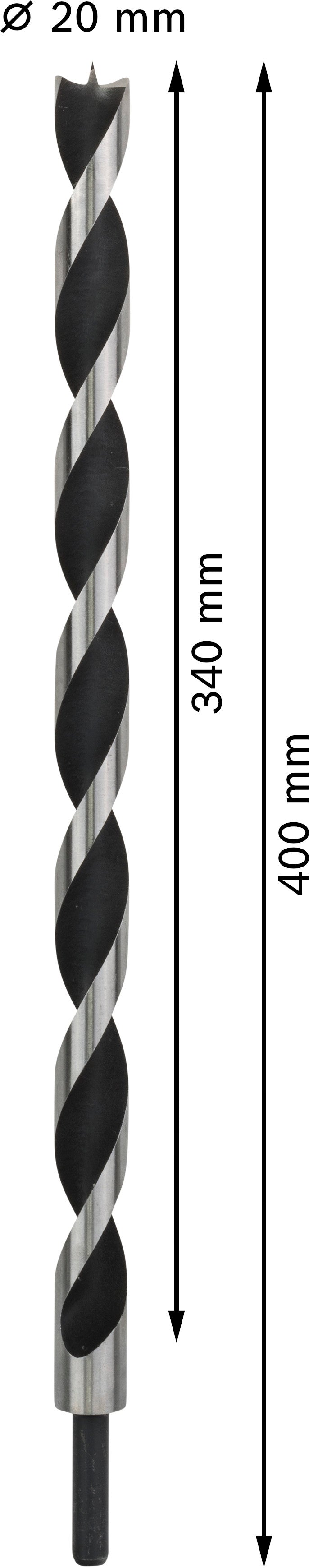 Broca para madeira Bosch Machine 20x400mm