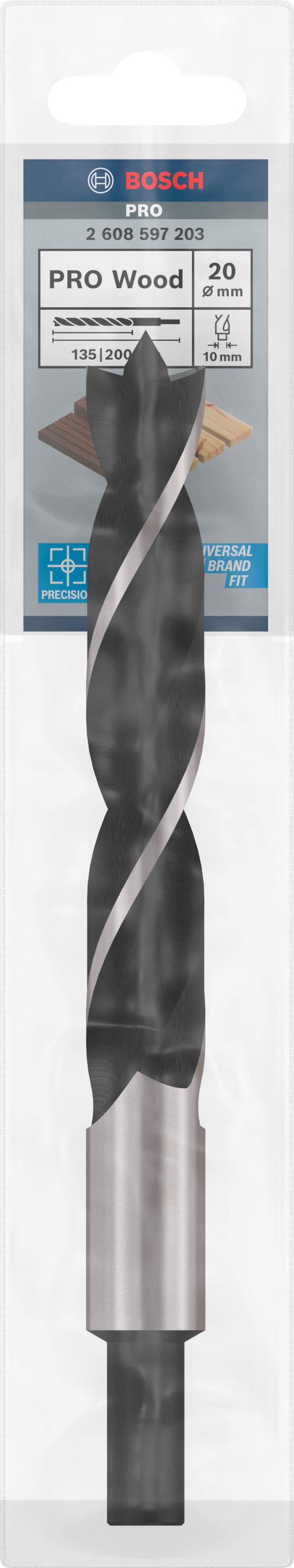 Broca para madera Bosch de 20 mm x 200 mm
