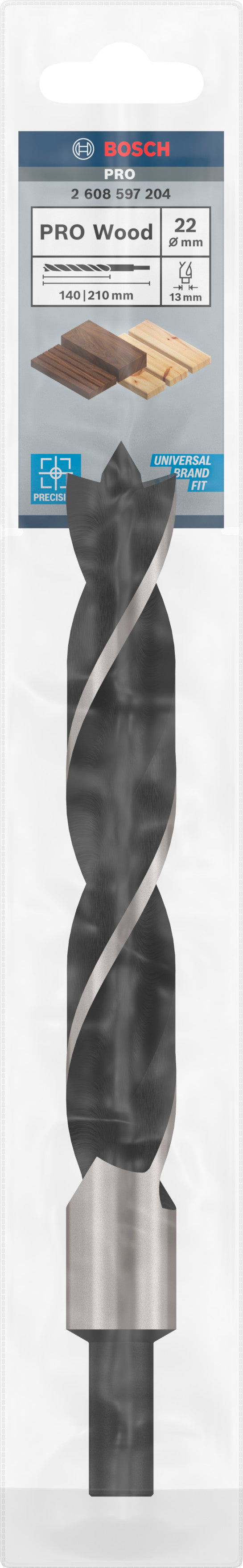 Broca para madera Bosch de 22 mm x 210 mm