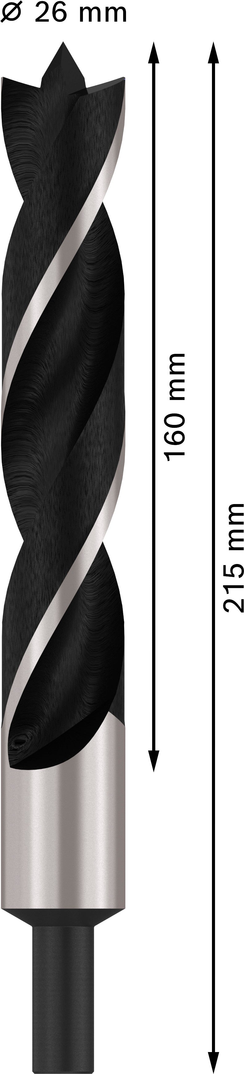 Broca para madera Bosch de 26 mm x 215 mm