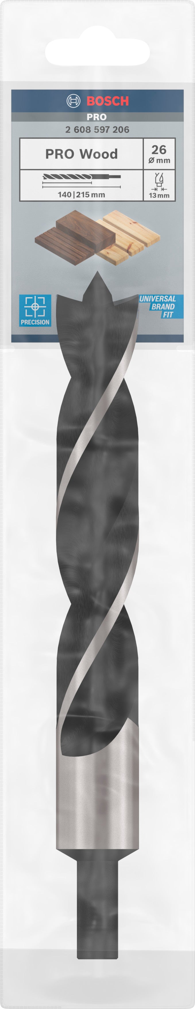 Broca para madera Bosch de 26 mm x 215 mm