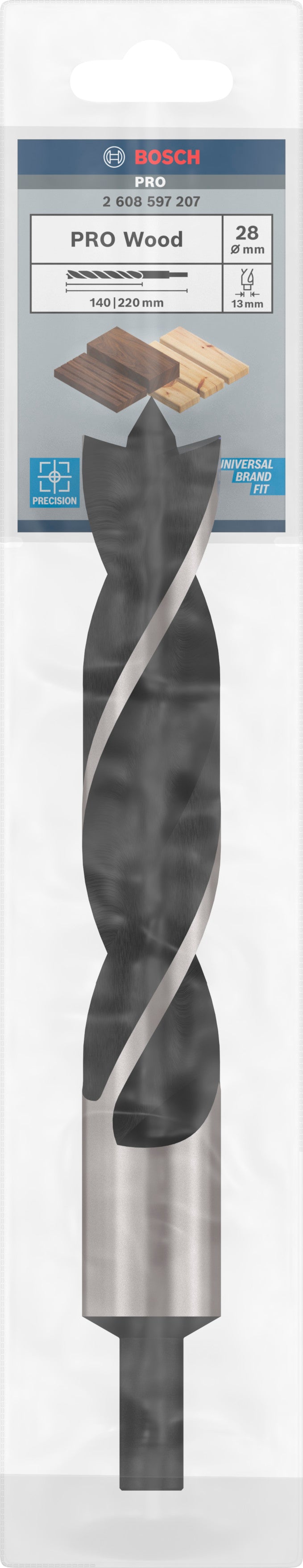 Broca para madera Bosch de 28 mm x 220 mm