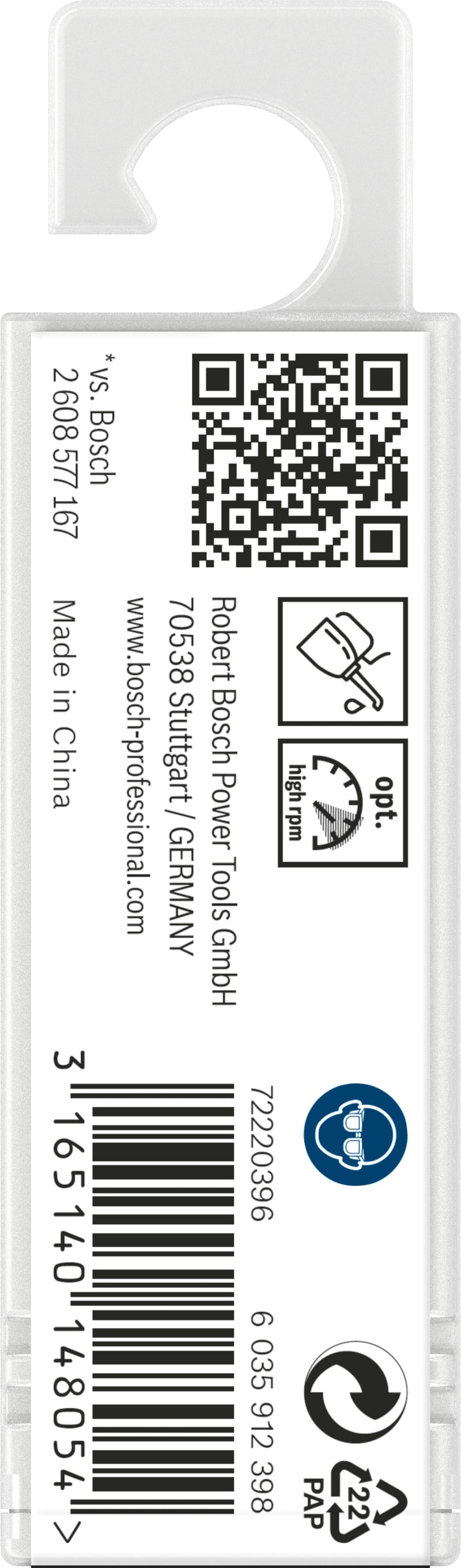 Bosch Brocas de doble punta HSS-G de 3,3 mm, paquete de 10