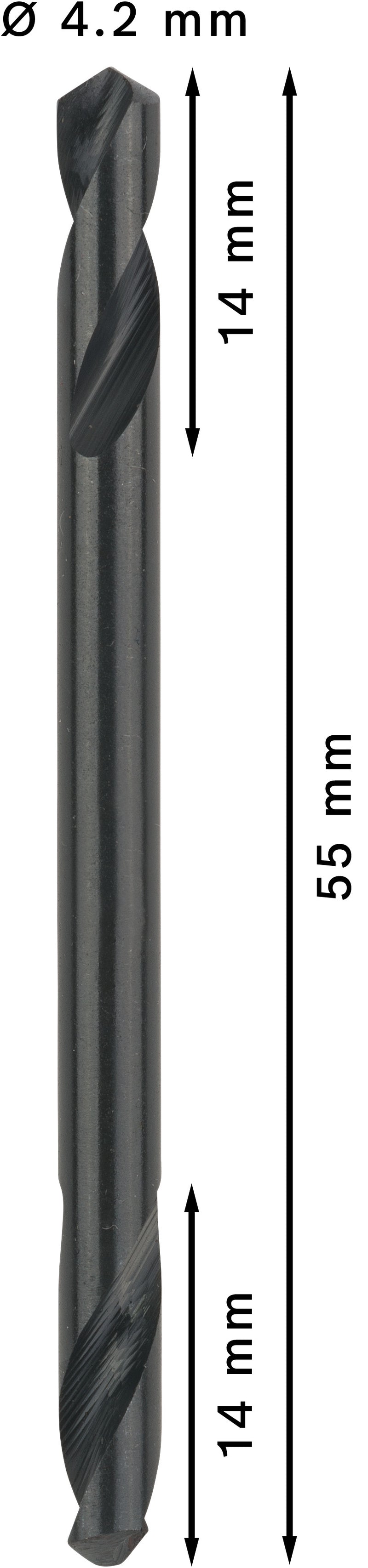 Bosch Double ended HSS-G 4.2mm 10pack