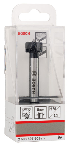 Broca para bisagra Bosch HM, 18 x 90 mm, diámetro 8 mm