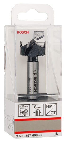 Broca para bisagra Bosch HM, 26 x 90 mm, diámetro 8 mm