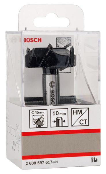 Broca para bisagra Bosch HM, 45 x 90 mm, diámetro 10 mm