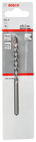 Broca de percussão Bosch 6,5 mm prateada