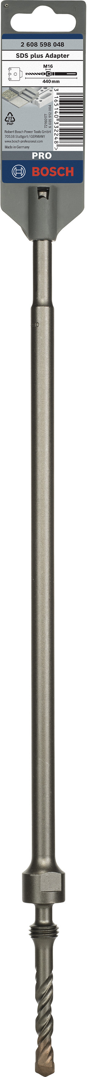 Adaptador Bosch PRO SDS plus, una pieza, 440 mm, M16